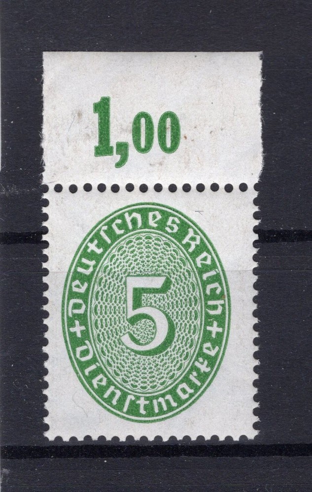 DR Dienstmarke 115POR Oberrand MNH Postfrisch Echt Deutschland vor 1945