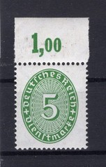 DR Dienstmarke 115POR Oberrand MNH Postfrisch Echt Deutschland vor 1945