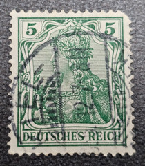 Stamp Germany Deutsches Reich Germania 5 Pfennig 1905 Mi. Nr. 85 [🇩🇪39673-4]