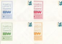 Bundle Private Postal Items 50 Pfg. Anytime Security NAPOSTA 76 – 4 Envelopes