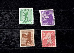 EAST BERLIN-GERMANY 1945 11N 1+2+4-5+7 + 14N2 4A+7A USED