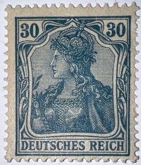 Travelstamps: Germany Stamps Mi#144 -30pf Mint Og Hinged WMK MOGH