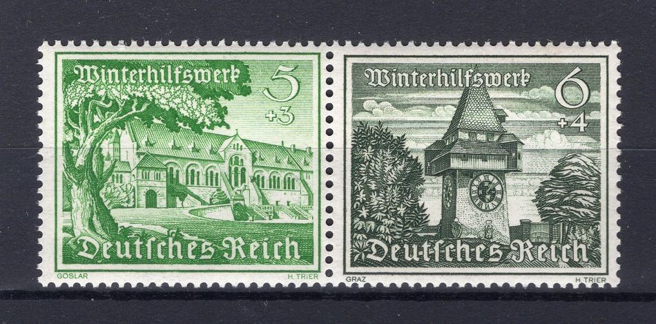 DR W138 MNH Postfrisch Zusammendrucke Echt Dt. Reich