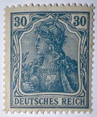 Travelstamps:1920 Stamp Germany Deutsches Reich 30 Pfennig Mi. Nr. 144/ Sc # 123