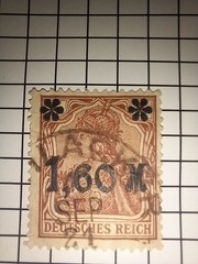 Germany Deutsches Reich Germania Mixed Page Flugpost Inflation Used Stamps