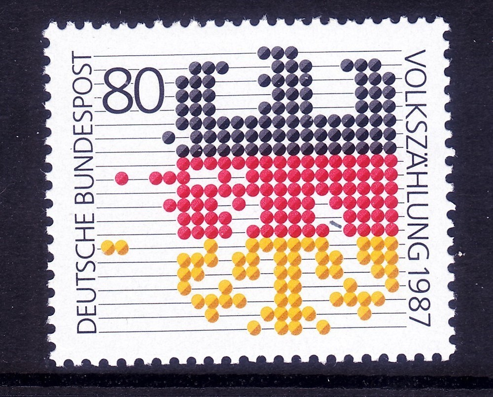 Germany 1499 MNH 1987 Census – Federal Eagle Issue