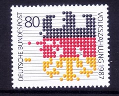 Germany 1499 MNH 1987 Census – Federal Eagle Issue