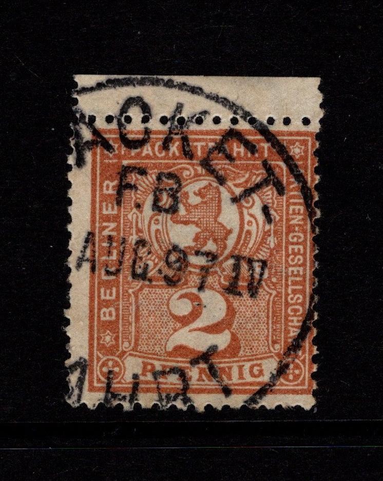 Germany 1897 2p Berlin Private Post Used / Light Brown – S58691