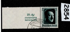 Used stamp B104a / Adolf Hitler / 1937 Birthday / Third Reich Germany #2854
