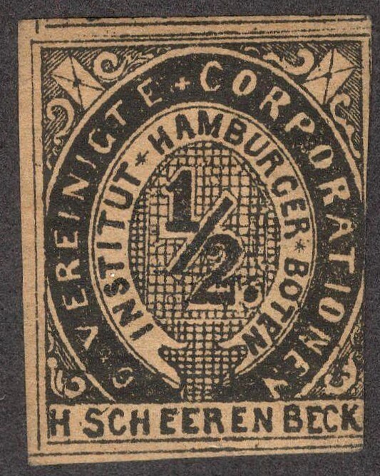 Germany HAMBURG local Private Post Vereinigte 1/2pf