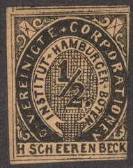 Germany HAMBURG local Private Post Vereinigte 1/2pf