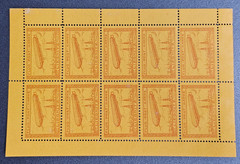Stamp Germany Reich Air Mail Liegnitz Zeppelin Bogen signed Mi. Nr. 11 [17994]
