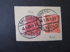 Germany Stamps Post Horn Issues Used with Cancel Dresden
