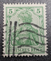 Stamp Germany Deutsches Reich Germania 5 Pfennig 1900 Mi. Nr. 70 [🇩🇪39665-8]