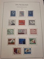 BRD Sammlung 1951-1963 in Leuchtturm-Vordruckalbum – Posthorn-Satz, Heuss, Europ