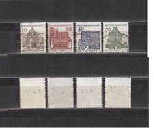 Germany 1964/1965 – historic buildings – 4 coil stamps – used (a49)