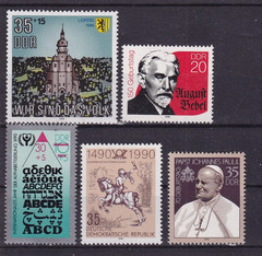DDR MNH ** Single issues 1990