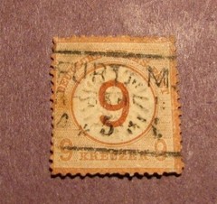 German Stamp Scott# 28 Imperial Eagle Brown Surcharge 1874 CV 450.00 L49