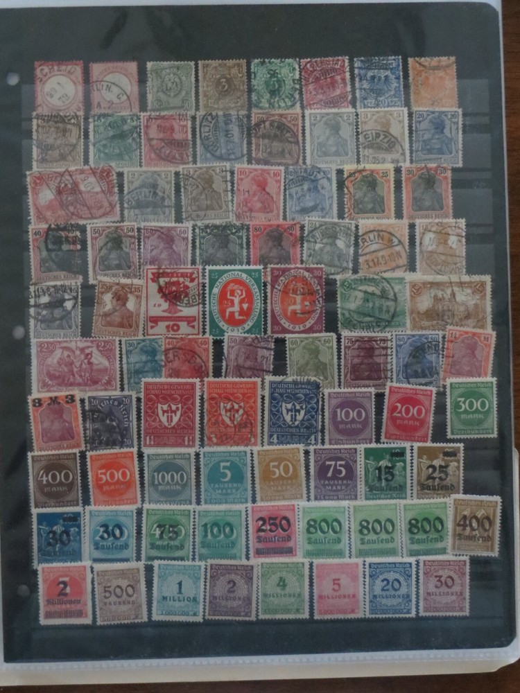 Germany. Large Mint & Used stamp collection ( over 400 different). . . . .JR1309