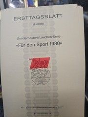 Germany 1980 complete year in ERSTTAGSBLATT (26 SETS) in perfect condition