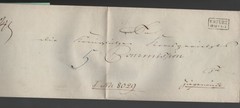 1850 Germany Stampless Cover – Royal Commission in Ziegenrück via Erfurt