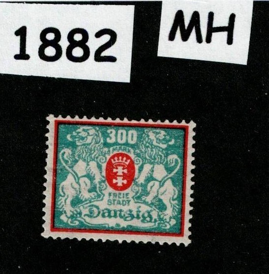 MH stamp Sc 118 Gdansk Poland Danzig 1923 Germany post WWI #1882