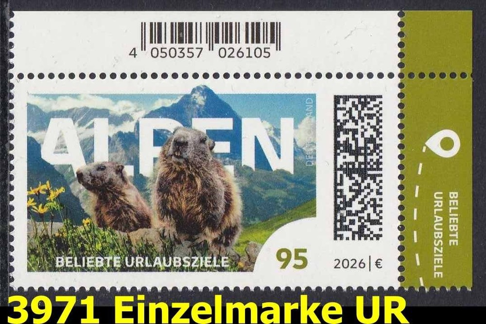 (26/06) FEDERAL JUNE 2026 Mi-# 3971, 3972, 3973, 3974 MNH (Selection)