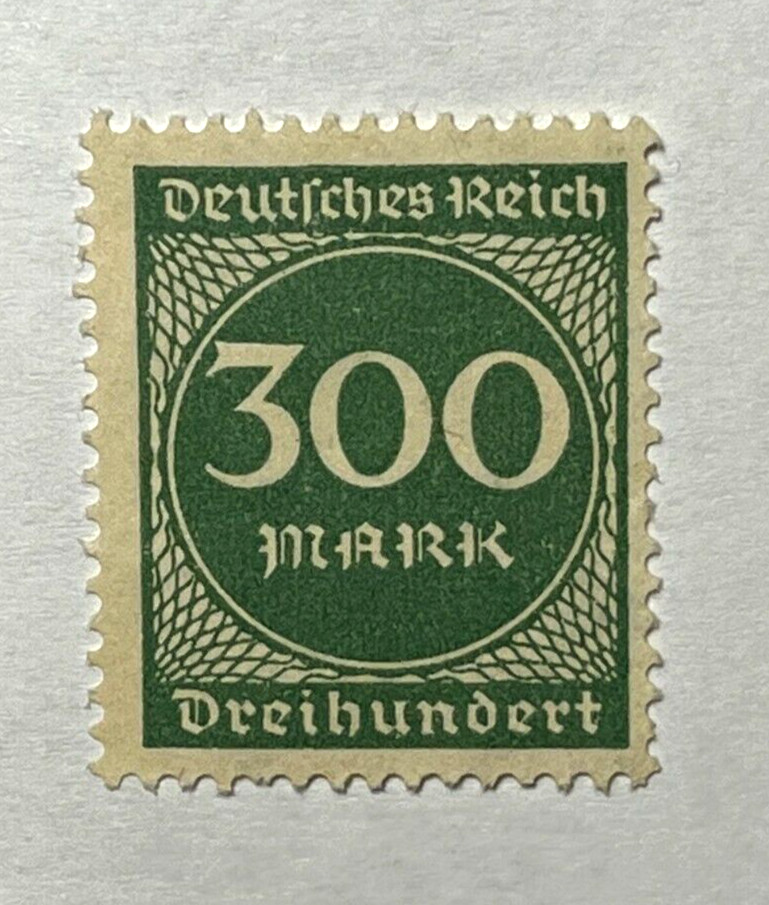 Germany / Deutches Reich Scott 231 Stamp – 300 Mark / 1923 (Mint Hinged) 46_46