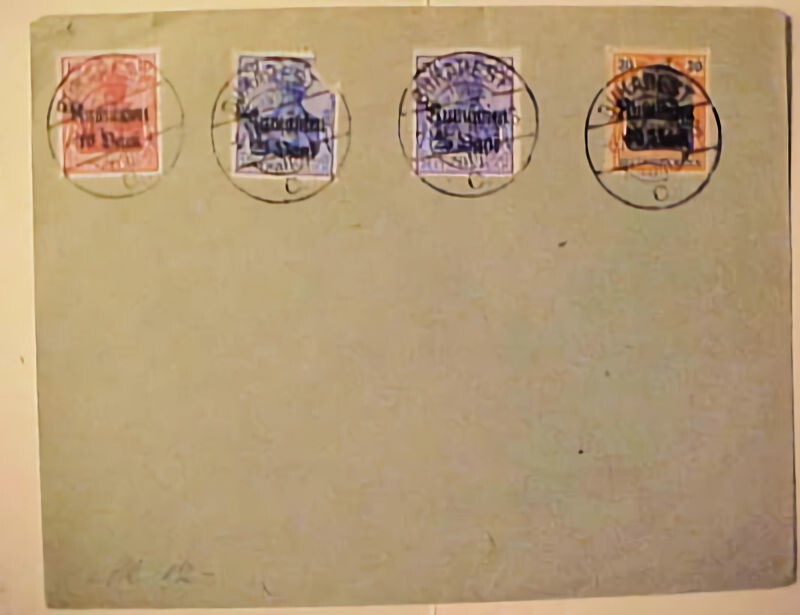GERMANY ROMANIA #9, 11 X 2 ,12 1 # 11 CLIPPED UR UNADDRESSED
