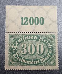 Stamp Germany Deutsches Reich 300 Mark 1922 Mi. Nr. 249 [🇩🇪39454-1]