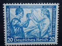 Nazi Germany 1933 Wagner Tristan and Isolde Stamp 20 Pfg 505B MH pre-WW2