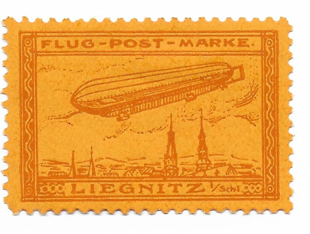 GERMANY HALBAMTLICHE FLUGMARKEN Mi# 11a MH Signed at back