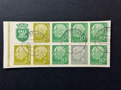 Germany # 702c Booklet Pane Used 2024 Scott Catalogue Value $ 75.00
