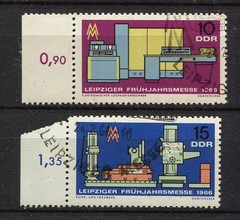 Germany – DDR : Leipzig Spring Fair set from 1966 – used