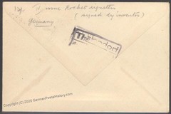 Germany 1934 Zucker Autograph Rocket Mail Wagner Opera Cover Hasselfelde 103409