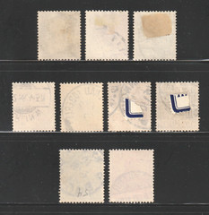 Germany, 1889-1900 Regular Issues, Used, Scott #s 46 | 55, 9 Different