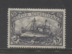 Germany colonies 1919 SOUTH WEST AFRICA 3 Mark Yacht issue mint* $ 108.00