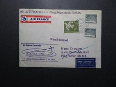 Germany 1961 Munich – Berlin Air France First Flight Cover – Z12186