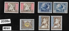 MNH stamp set B209-215 Germany 1942 European Postal Congress Vienna Austria