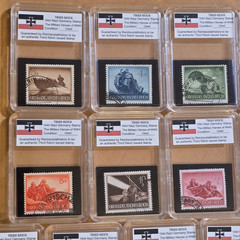WW2 WWII Third Reich Nazi Germany Military War heroes battle Stamps complete set