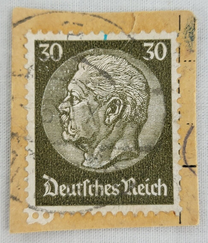 GERMANY ~ Deuirches Reich ~ Green Stamp 30 Heller ~ Cancelled/Posted ~ B304