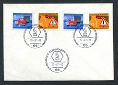 Germany – BRD : Cover from Saarbrücken ( 12.04.1971) – fancy cancels – used