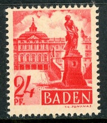 Germany 1949 Baden 24pf Sc #5N8 MNH E902