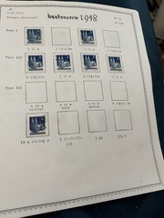 21 ALBUM PAGES BAUTENSERIE 1948 SORTED USED 1149