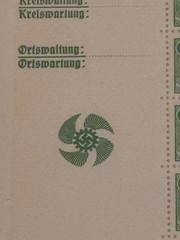 WWII German Automobile KDF Volkswagen Sheet MNH Original Gum
