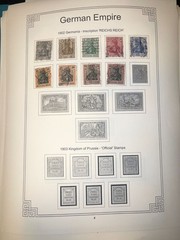 Vintage Germany Stamp Collection German Empire Bavaria Saar Wurttemberg Hamburg