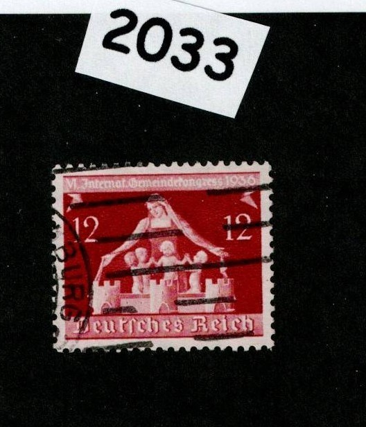Used Stamp Sc 475 Germania Congress of Municipalities Germany 1936 #2033
