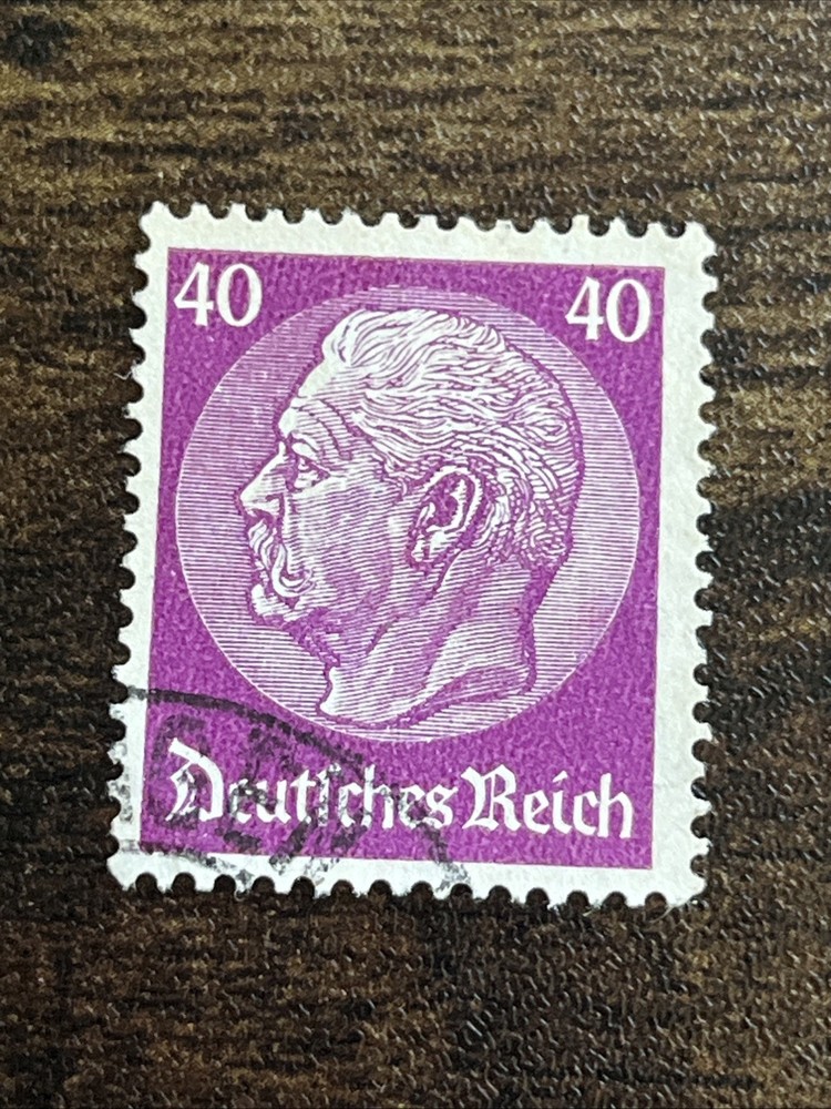 Germany Deutsches Reich Hindenburg 40 Pfennig 1933 Used Actual Stamp TKS1499*