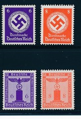 Selection Stamp Germany Official WWII War Era Fascism Occupation Eagle MNH 3