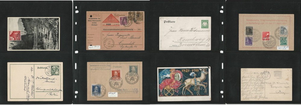 Germany Cover Lot O, World War II Era, Liepzig, Elgin, Bavaria, DKZ
